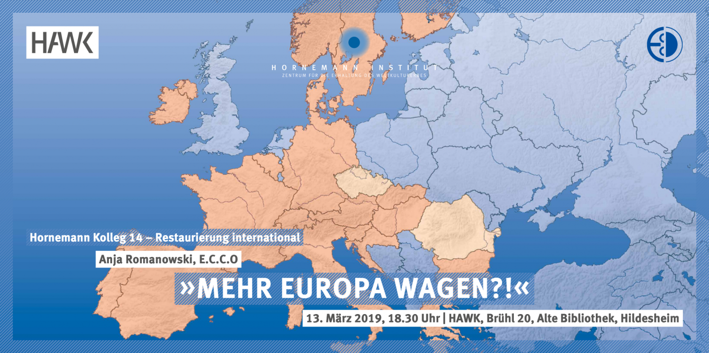 Einladungskarte, Hornemann Kolleg 14 - Restaurierung International