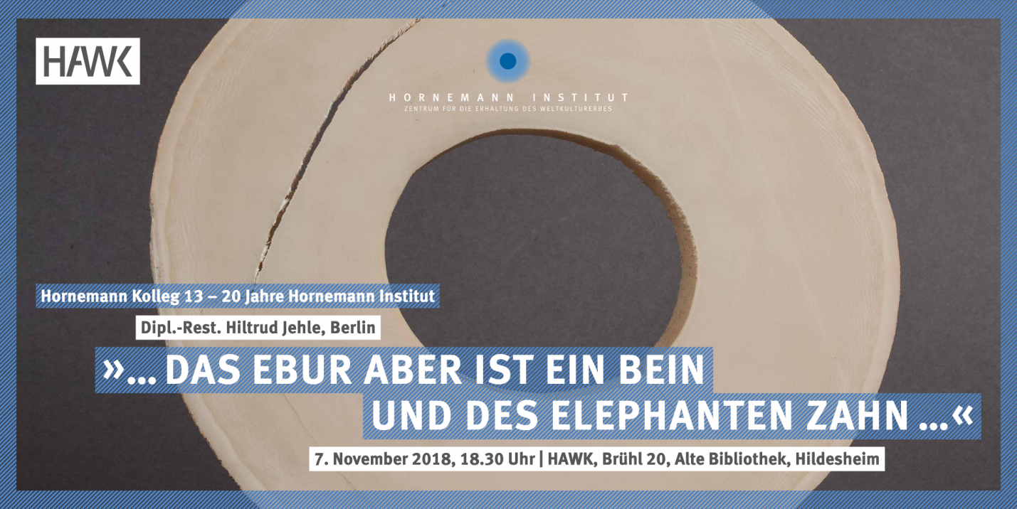Einladungskarte,  „…das Ebur aber ist ein Bein und des Elephanten Zahn…“, Hornemann Kolleg 13