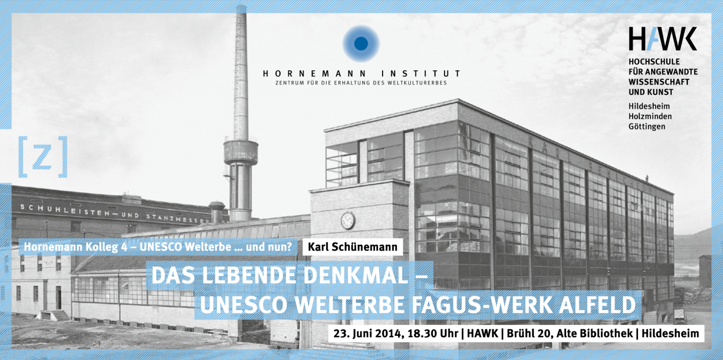 Einladungskarte, UNESCO-Welterbe Fagus-Werk in Alfeld, Hornemann Kolleg 4