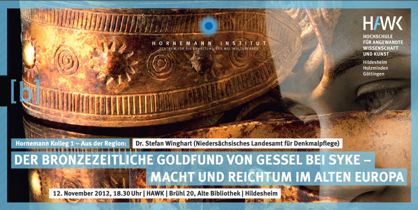 Einladungskarte, Der bronzezeitliche Goldfund von Gessel bei Syke, Hornemann Kolleg 1